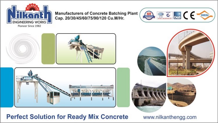 India's Best Concrete Batching Plant Manufacturer- Nilkanth Engineering Works.