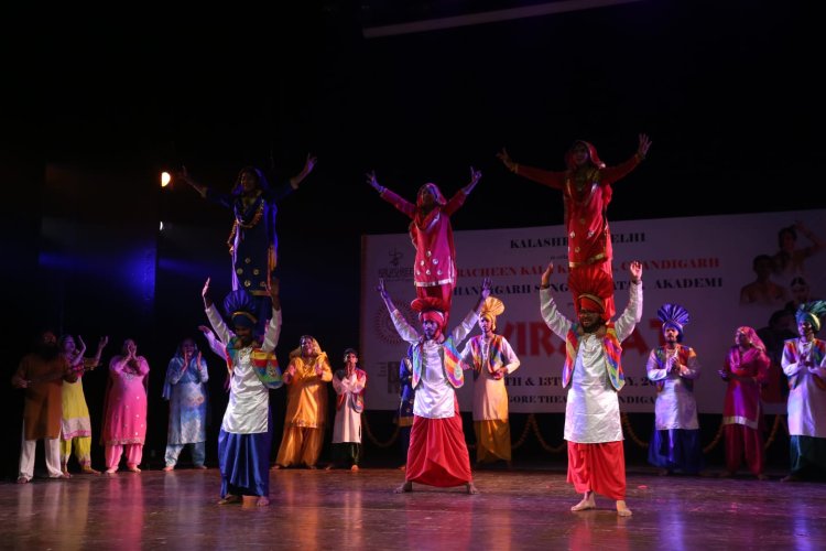 Virasat concluded with melodious musical notes and folk Punjabi Bhangra  at  Tagore Theatre